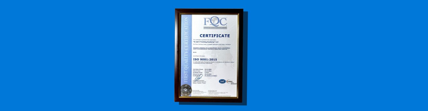 G&I Training Academy-də ISO 9001 üzrə 2-ci nəzarət auditi keçirildi