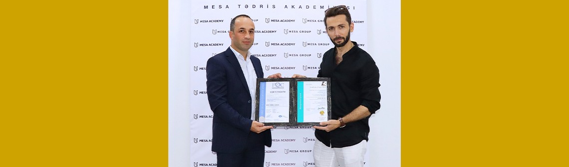 “Mesa Academy” tədris mərkəzində ISO 9001:2015 və ISO 29993:2017 sertifikatlarının tədimatı keçirilmişdir.